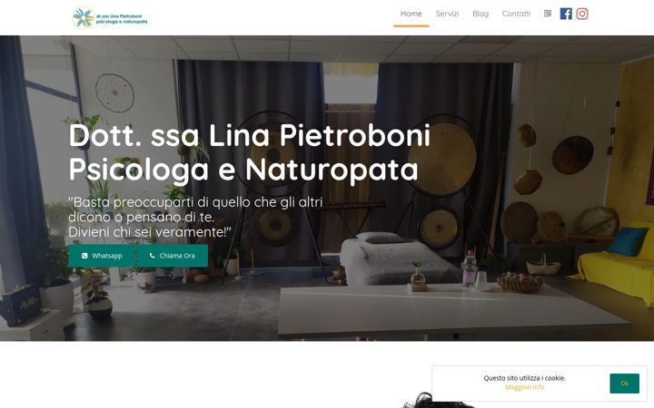 Screenshot of dottoressapietrobonilina.com