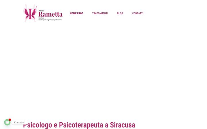 Screenshot of dottoressarametta.it