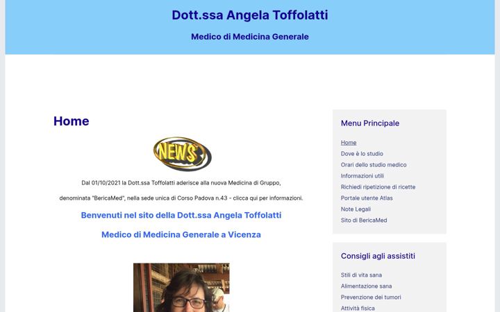 Screenshot of dottoressatoffolatti.it