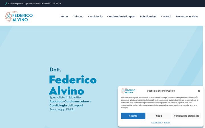 Screenshot van dottorfedericoalvino.it
