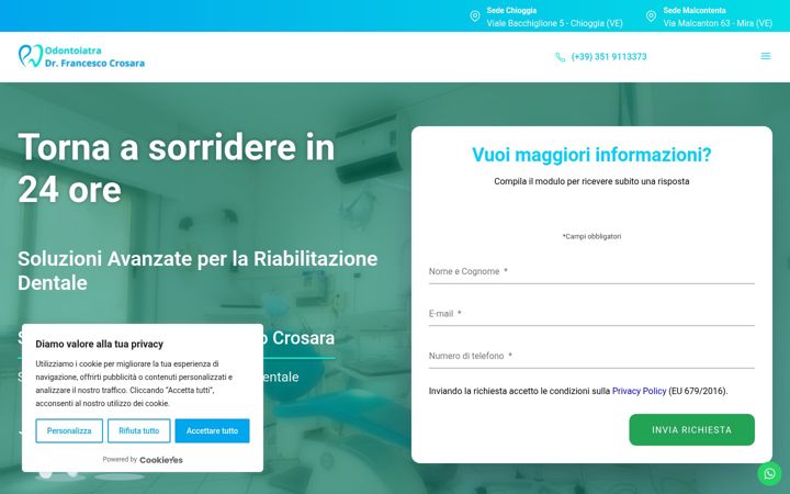 Screenshot van dottorfrancescocrosara.it