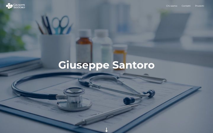 Screenshot of dottorgiuseppesantoro.it