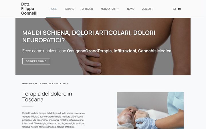 Screenshot of dottorgonnelli.it