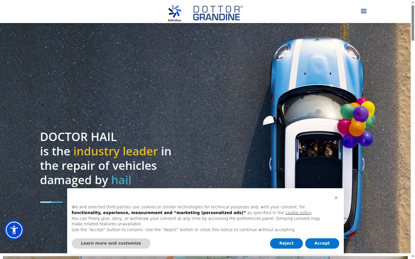 Screenshot tal-banner tal-kunsens muri qabel kwalunkwe interazzjoni