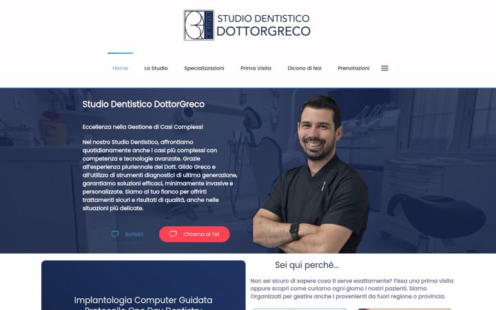 Screenshot of dottorgreco.it
