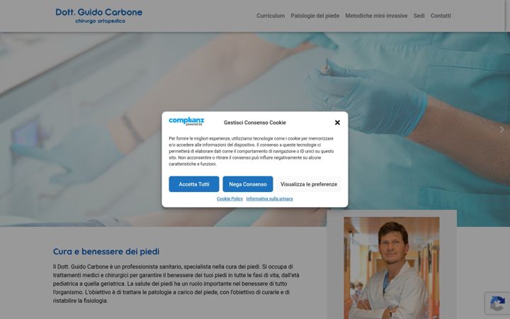 Screenshot of dottorguidocarbone.it