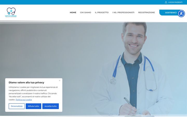 Screenshot of dottorkiwanis.it