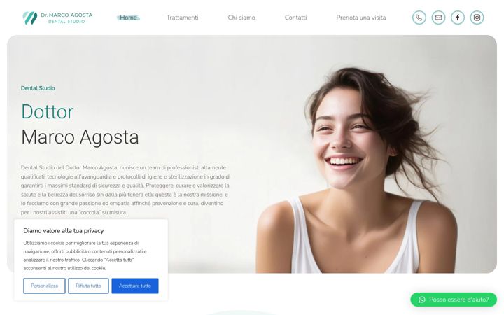 Screenshot of dottormarcoagosta.it