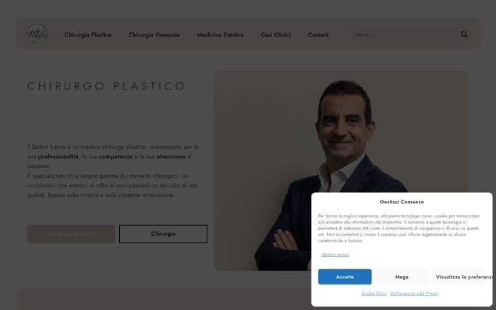 Screenshot of dottormarcosanna.it