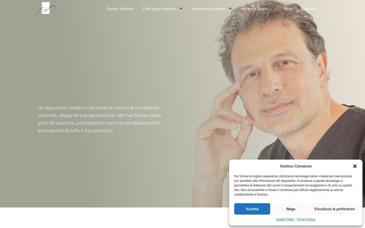 Screenshot of dottormarino.com