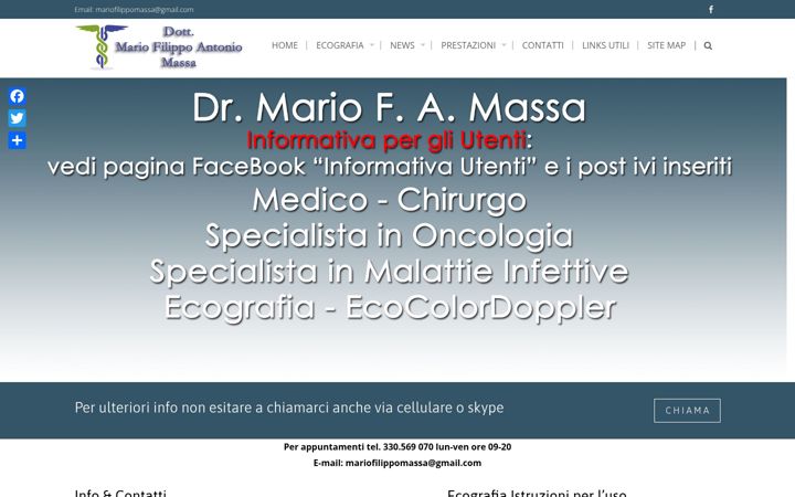 Screenshot of dottormassa.it