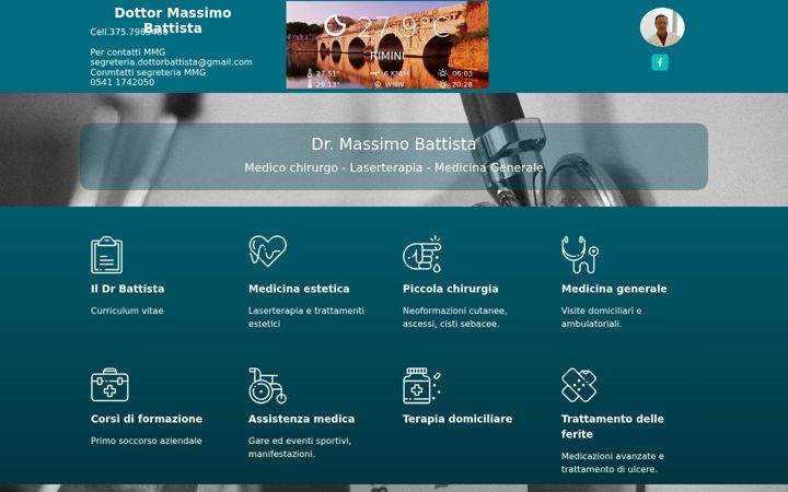 Screenshot of dottormassimobattista.it