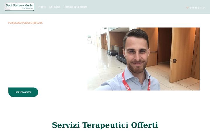 Screenshot of dottormerlopsicologo.it