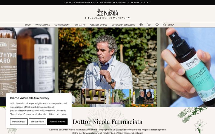 Screenshot van dottornicola.it