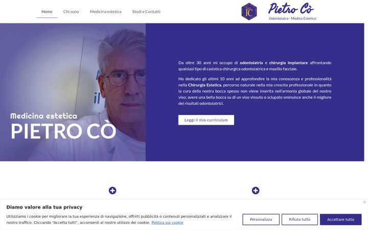 Screenshot van dottorpietroco.it