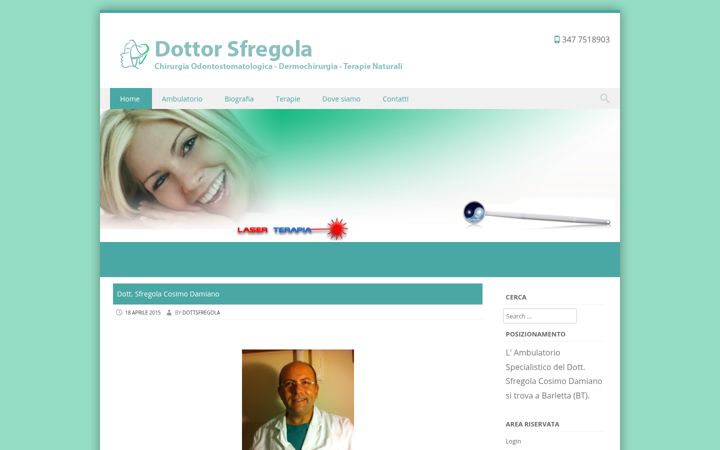 Screenshot van dottorsfregola.it