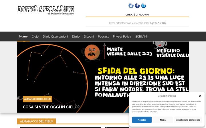 Screenshot of dottorstellarium.com