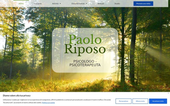 Screenshot of dottpaoloriposo.it