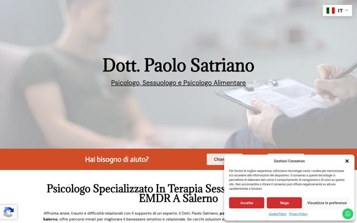 Screenshot of dottpaolosatriano.it