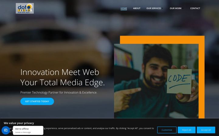 Screenshot of dottrend.com