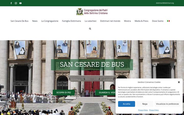 Captură de ecran a dottrinari.org