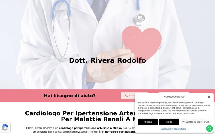 Screenshot of dottriverarodolfo.it
