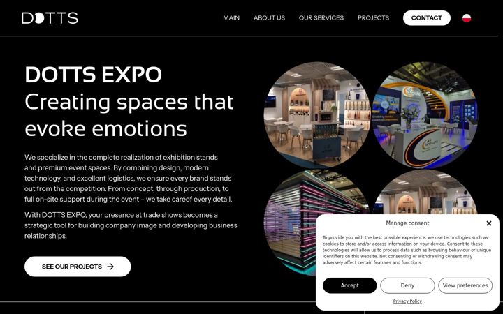 Screenshot of dotts-expo.com