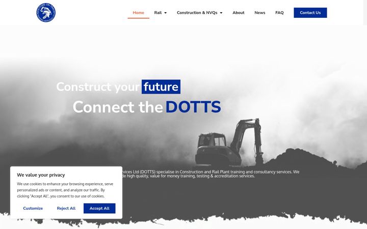 Snímek obrazovky dotts.co.uk