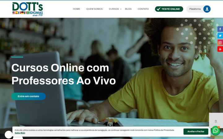 Screenshot of dottsidiomas.com