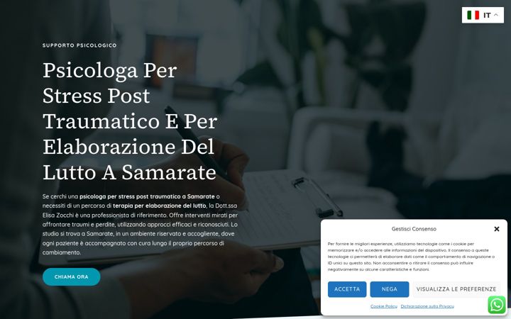 Screenshot of dottssaelisazocchi.it