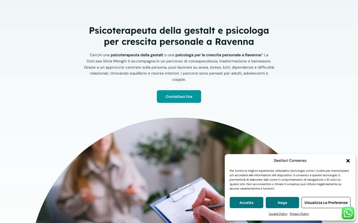Screenshot of dottssasilviamenghi.it