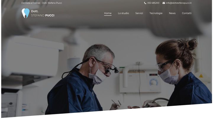 Screenshot of dottstefanopucci.it