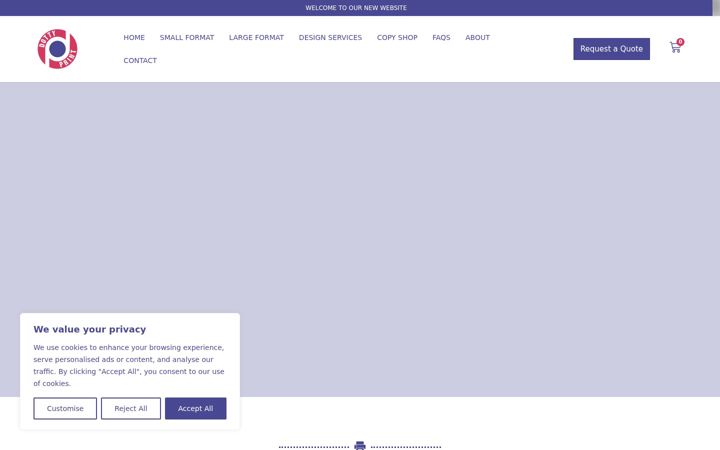 Screenshot of dottyprint.co.uk
