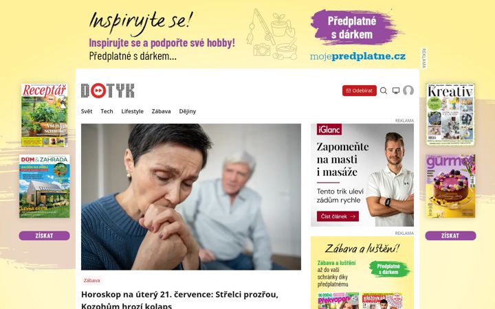 Screenshot of dotyk.cz