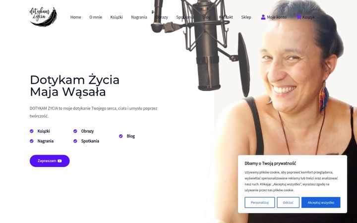 Snímek obrazovky dotykamzycia.pl