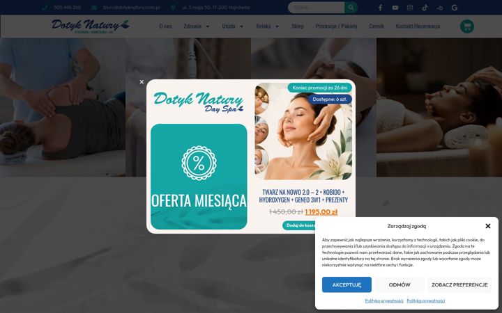 Screenshot of dotyknatury.com.pl
