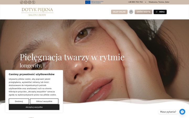 Snímek obrazovky dotykpiekna.pl