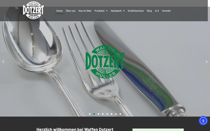 Screenshot of dotzert.de