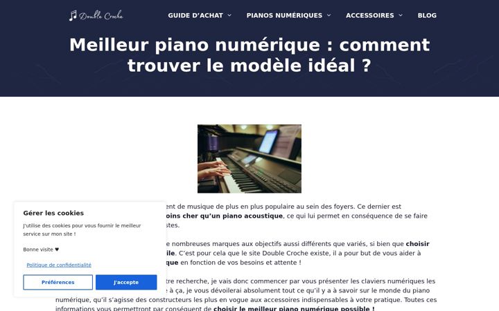 Screenshot of double-croche.fr