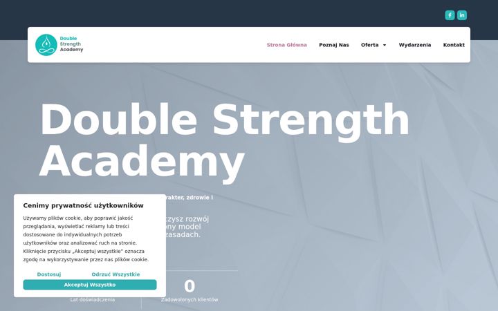 Screenshot of double-strength-academy.com