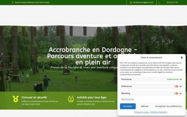Screenshot of doubleaccro.fr