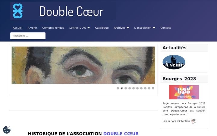 Screenshot of doublecoeur.fr