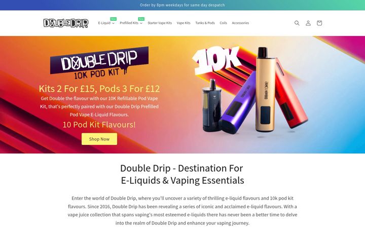Snimka zaslona za doubledrip.co.uk