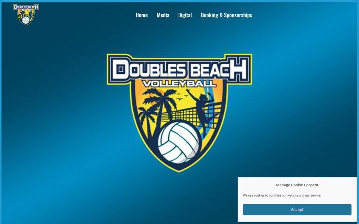 Screenshot of doublesbeachvolleyball.com