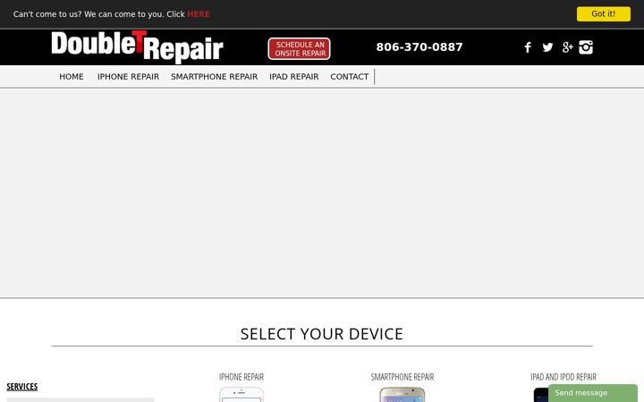 Screenshot of doubletrepair.com