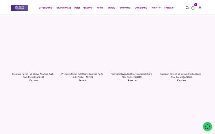 Screenshot of doubleufashions.com