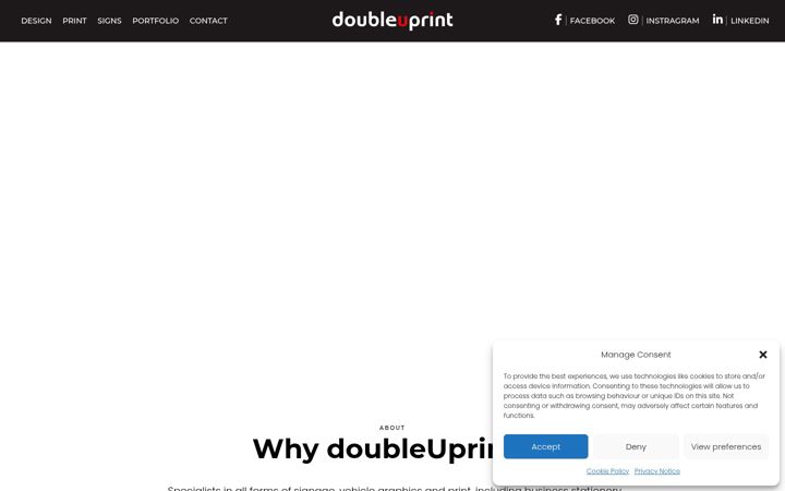 Screenshot of doubleuprint.co.uk