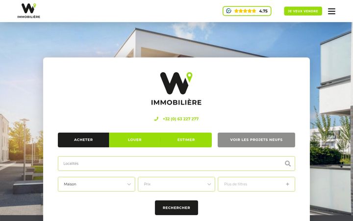 Screenshot of doublevimmo.com