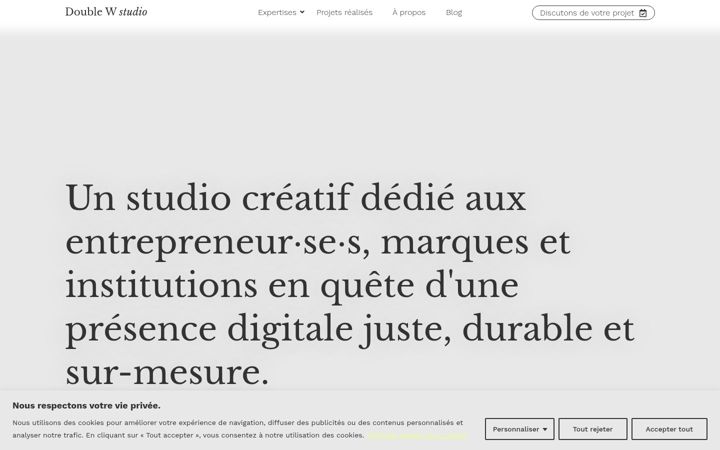 Screenshot of doublew.fr