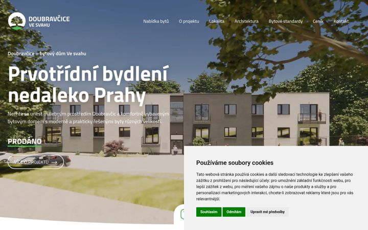 Snímek obrazovky doubravcicevesvahu.cz
